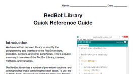 Redbot Library Quick Reference